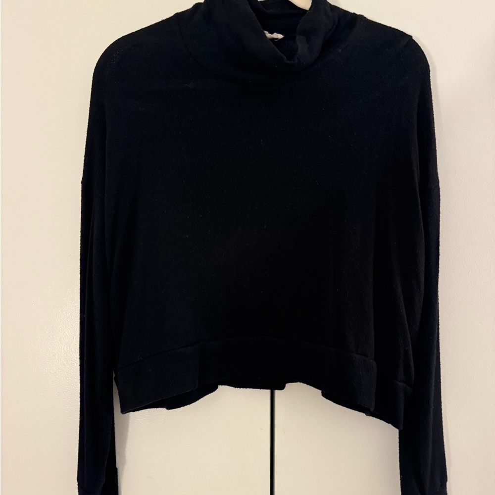 Splendid Black Cowl Neck Sweater